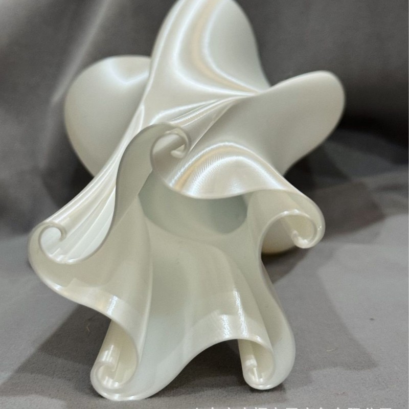 3D打印塑料丝绸流光花瓶摆件客厅办公室装饰品干花花瓶桌面摆设|undefined
