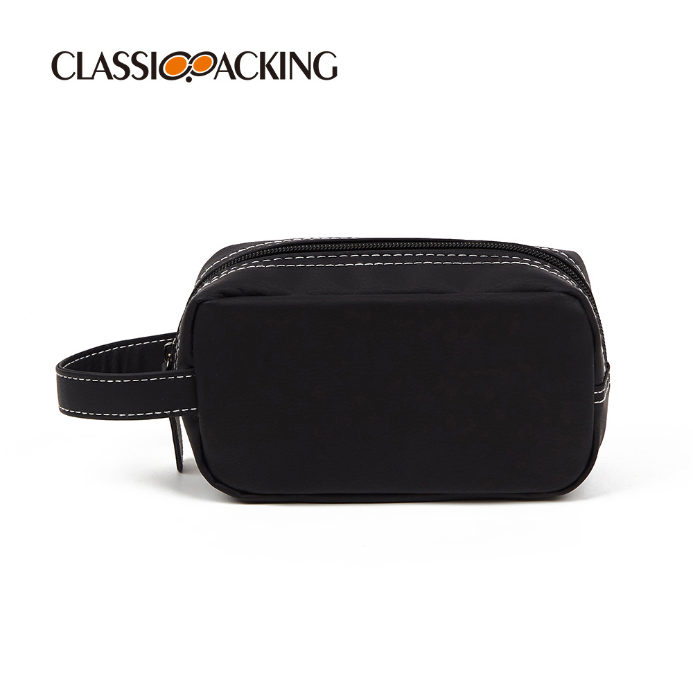 2023 nuevo material de LA PU bolsa de lavado a prueba de agua de gran capacidad simple bolsa de cosméticos portátil de viaje de negocios bolsa de almacenamiento