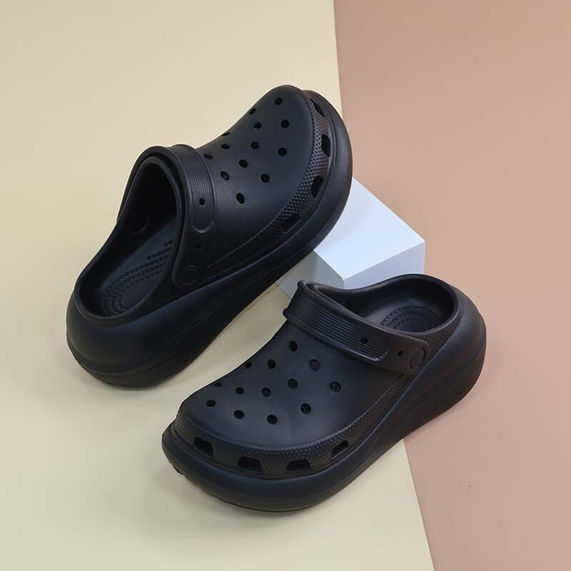 New Style Women's Clogs with Concave Soles, Non-Slip, Thick-Soled, Casual, Nurse-Style, Closed-Toe, Soft-Soled, Versatile, Dual-Wear