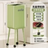 Large 8133 trash can [green] [no bending, no lid] + wheels + letters