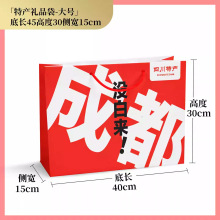 现货四川特产手提袋纸袋成都手提袋干货零食特产包装盒礼品袋