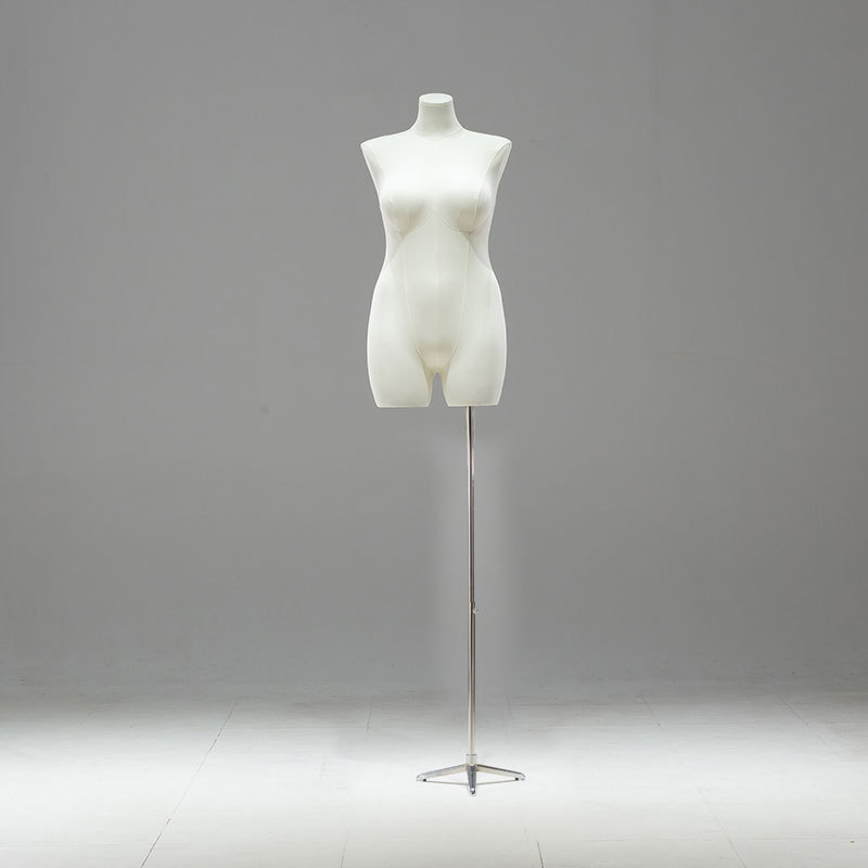 Maniquí Femenino de Talla Grande de Busto de Madera para Escaparate