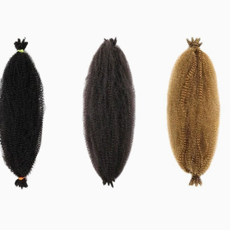 Synthetic Fiber Crochet Hair, Curly Hair, Fluffy Natural Braids, Hair Extensions, Marley Braid, Roman Curly Wig