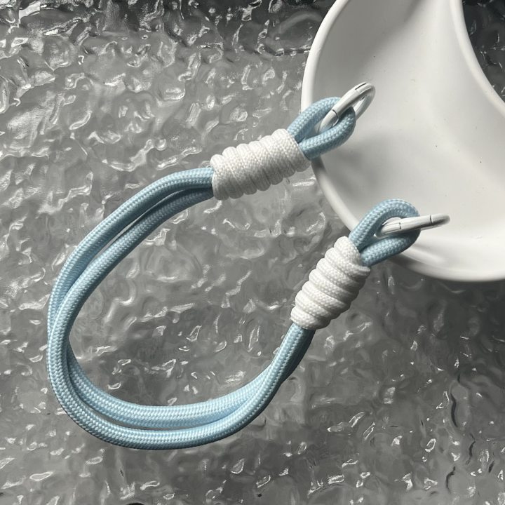 Insシンプル小衆携帯電話ストラップマカロン色編みチェーン短いペンダントキーホルダーdiyイヤホンチェーン|undefined