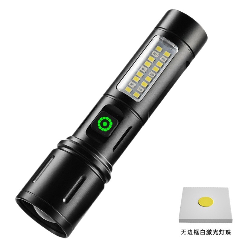 Mini luz de mano pequeña linterna de iluminación luz fuerte nueva aleación de aluminio linterna telescópica de aleación linterna de enfoque de emergencia de mano