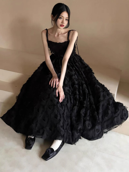 Black sexy evening dress