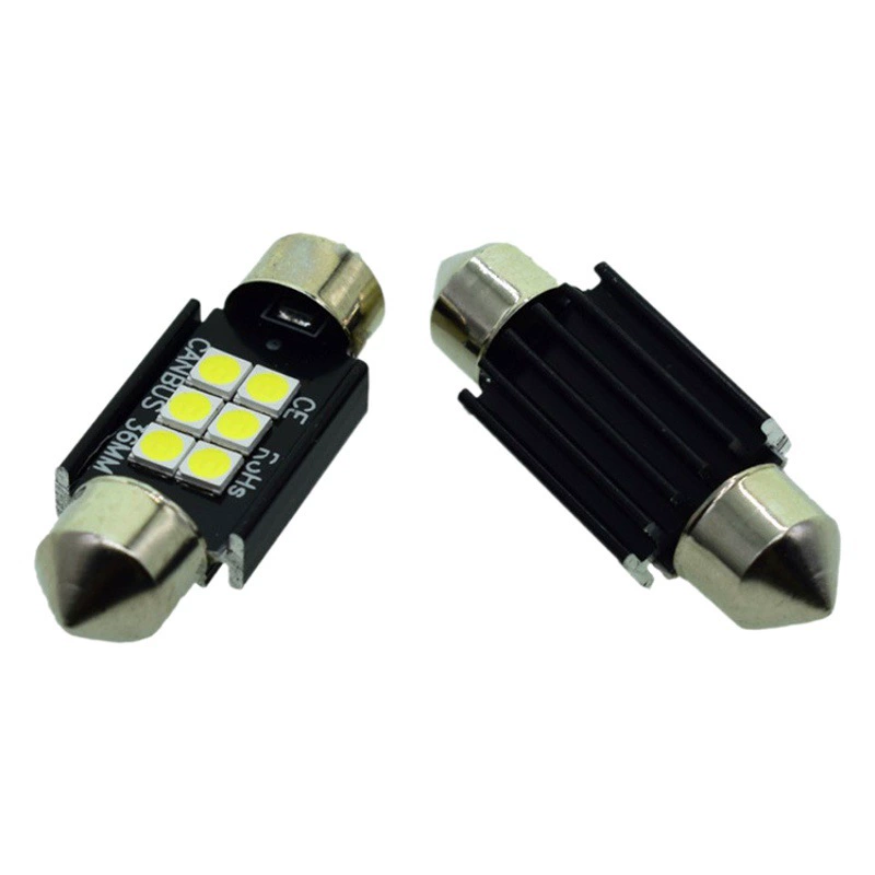 Автомобильный светодиодный яркий свет для чтения декодирование 3030 6 свет бесконечный двухточечный свет 12 В свет номерного знака в наличии горячая распродажа