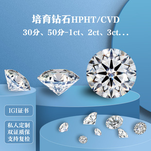 Igi Cultivated Diamond Wholesale Laboratory Henan Artificial Diamond Cultivated Diamond Factory D Color Round Artificial Diamond