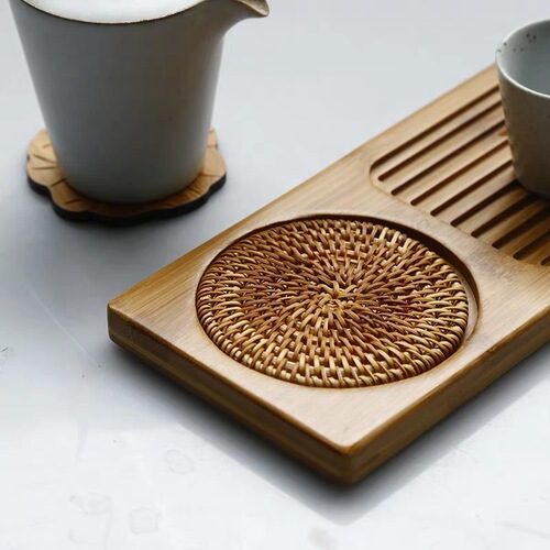 Factory direct sales natural bamboo tray rectangular Japanese bamboo tray bamboo tea tray fruit bread tray hotel tray