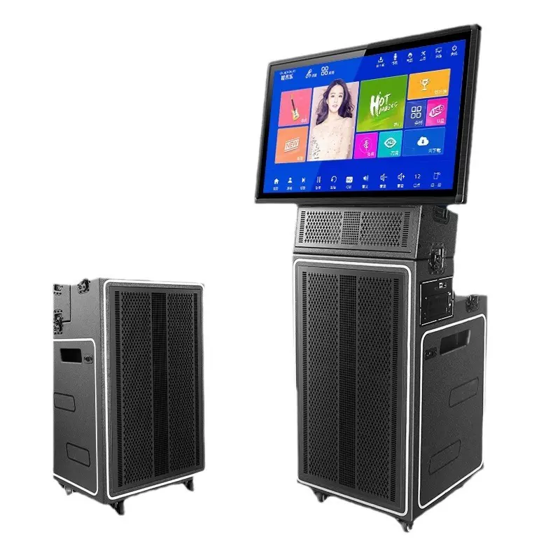 欧普乐大屏户外k歌带屏广场舞音响唱歌一体机大功率移动音箱户外