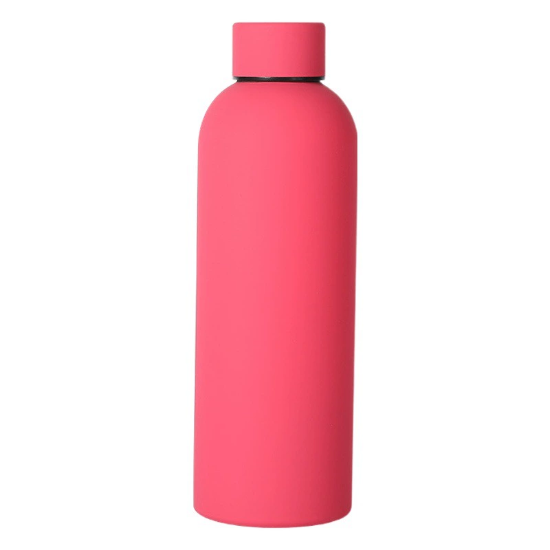 Новая резиновая краска спортивная маленькая бутылка для изоляции чашки двойной вакуум 304 из нержавеющей стали колы американский маленький рот прямой стакан