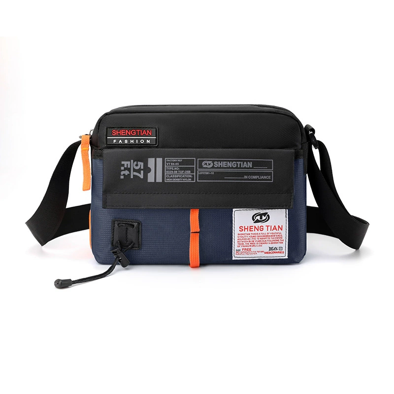 Shoulder bag, nylon sports bag for leisure, men's retro one-shoulder bag for traveling