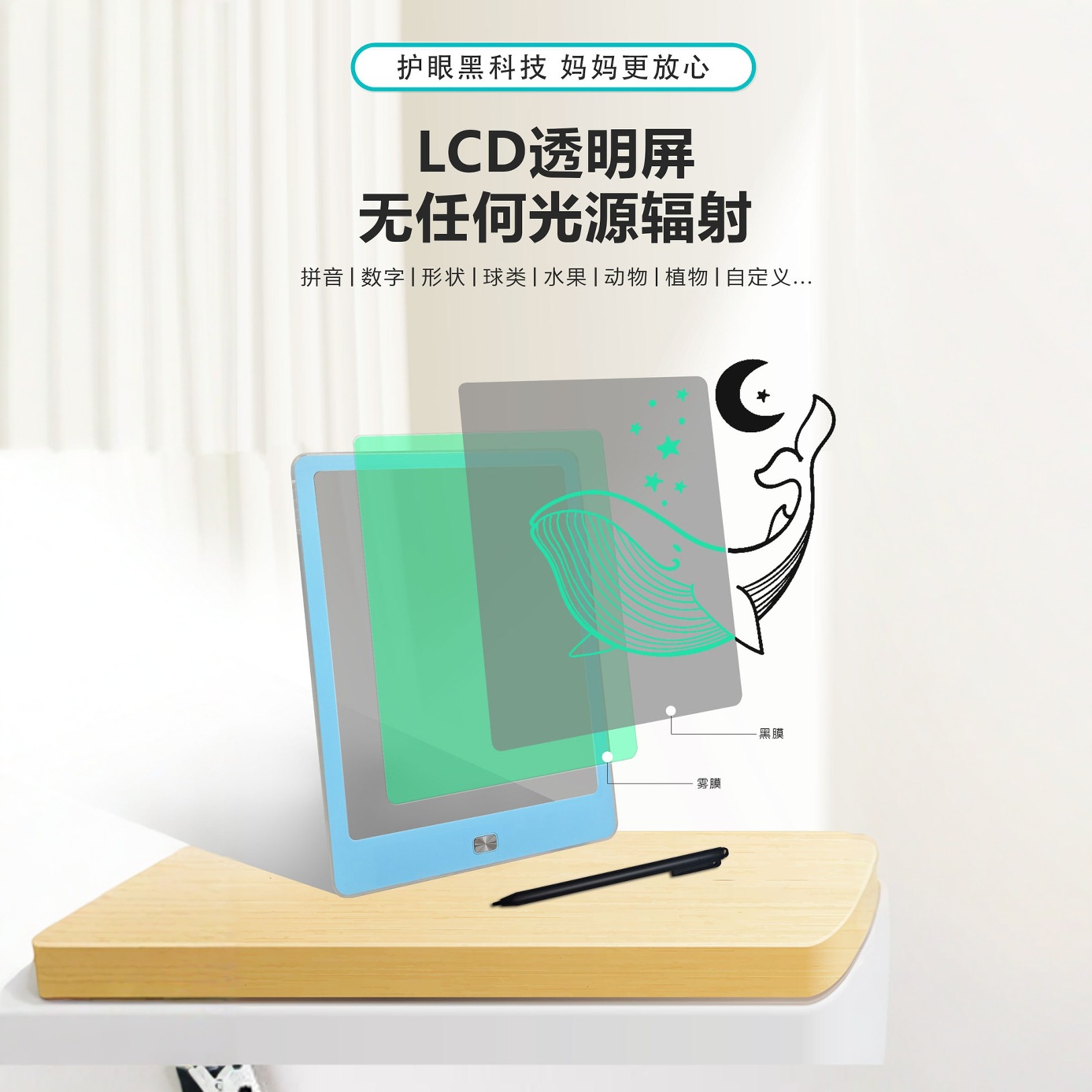 大サイズの子供の画板のおもちゃの液晶の手書きの板の電子のタブレットのカードの小さい黒板の絵画をまねることができます。