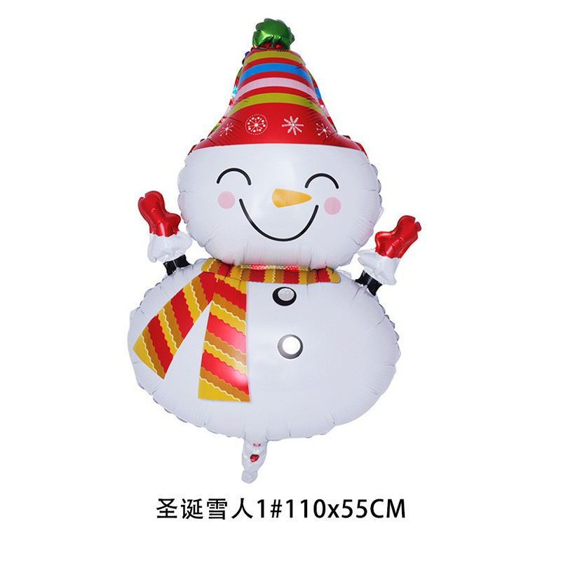 クリスマスシリーズアルミフィルム風船 クリスマスショッピングモール 学校 クリスマスイブパーティー装飾 アルミホイル風船用品|undefined