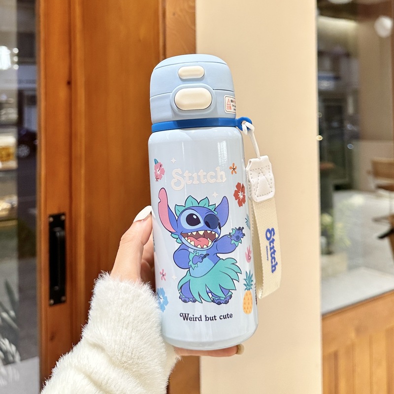 hellokitty水杯儿童保温杯女学生可爱316不锈钢便携双饮杯大容量|undefined