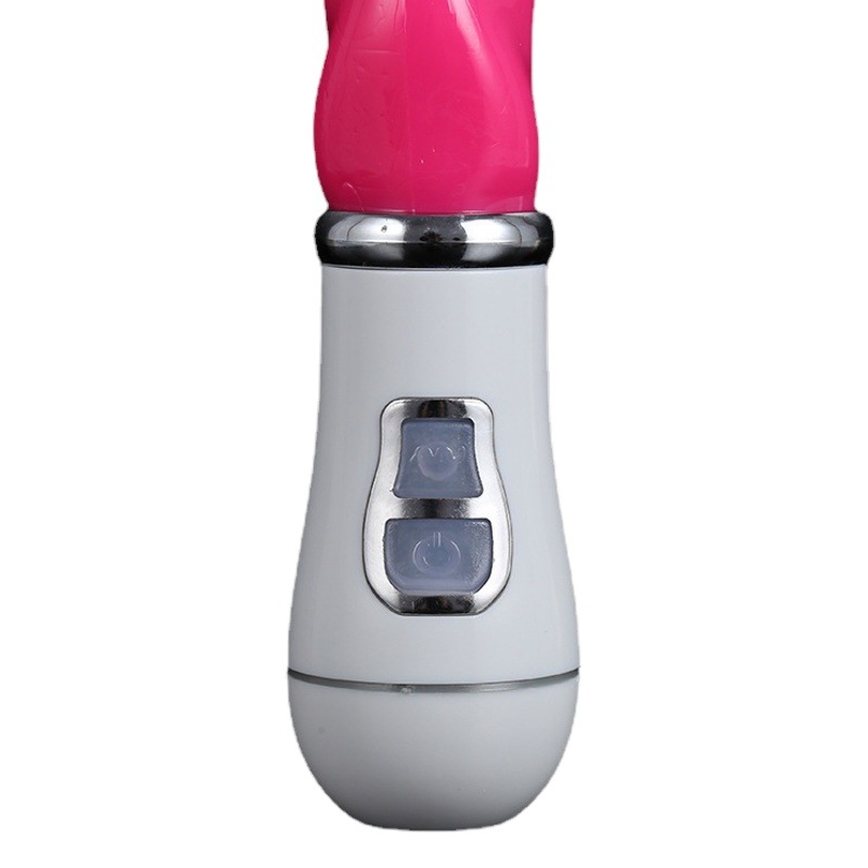 Doble choque G-spot conejo vibrador venta al por mayor masaje palo romántico AV stick juguetes sexuales para adultos