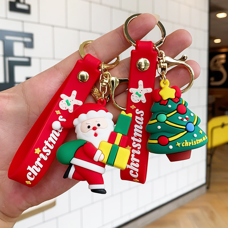 古典的なサンタクロースのキーホルダークロスボーダーストラップバッグアクセサリー自動車チェーン小商品カップル小プレゼント卸売り|undefined