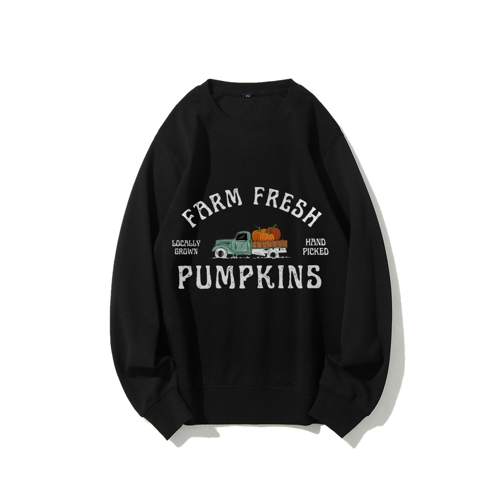 Granja Pumpkin Sweatshirt Fall Crewneck Sweatshirt Pumpk