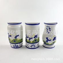 新款出口陶瓷空调壁插 青花效果 鸭子浮雕加湿器Ceramic  欢迎来