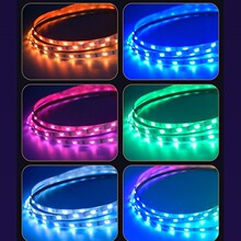 定制5VRGB灯带12V灯条无IC模型氛围灯七彩超细4mmLED灯带led灯条