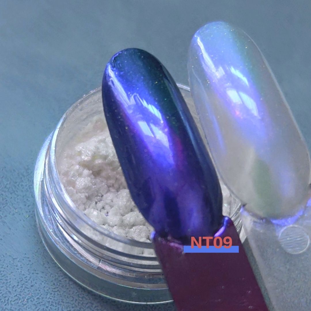 跨境批发穿戴美甲极光粉偏光魔镜粉浮光粉变色龙霓虹魔镜粉 0.2g