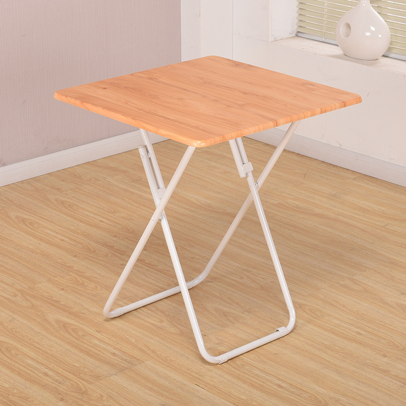 Mesa plegable, mesa de comedor casera, mesa de comedor simple, mesa cuadrada para 4 personas, mesa cuadrada portátil al aire libre, mesa cuadrada