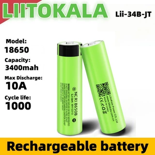 跨境专供 LiitoKala NCR18650B 3.7V 18650 3400mAh锂电池手电筒