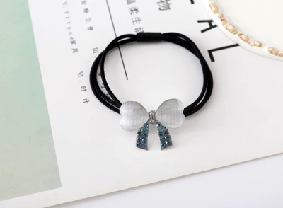 Saç üçün rezinlər Leather Case High Elasticity and - white-cats-eye-stone