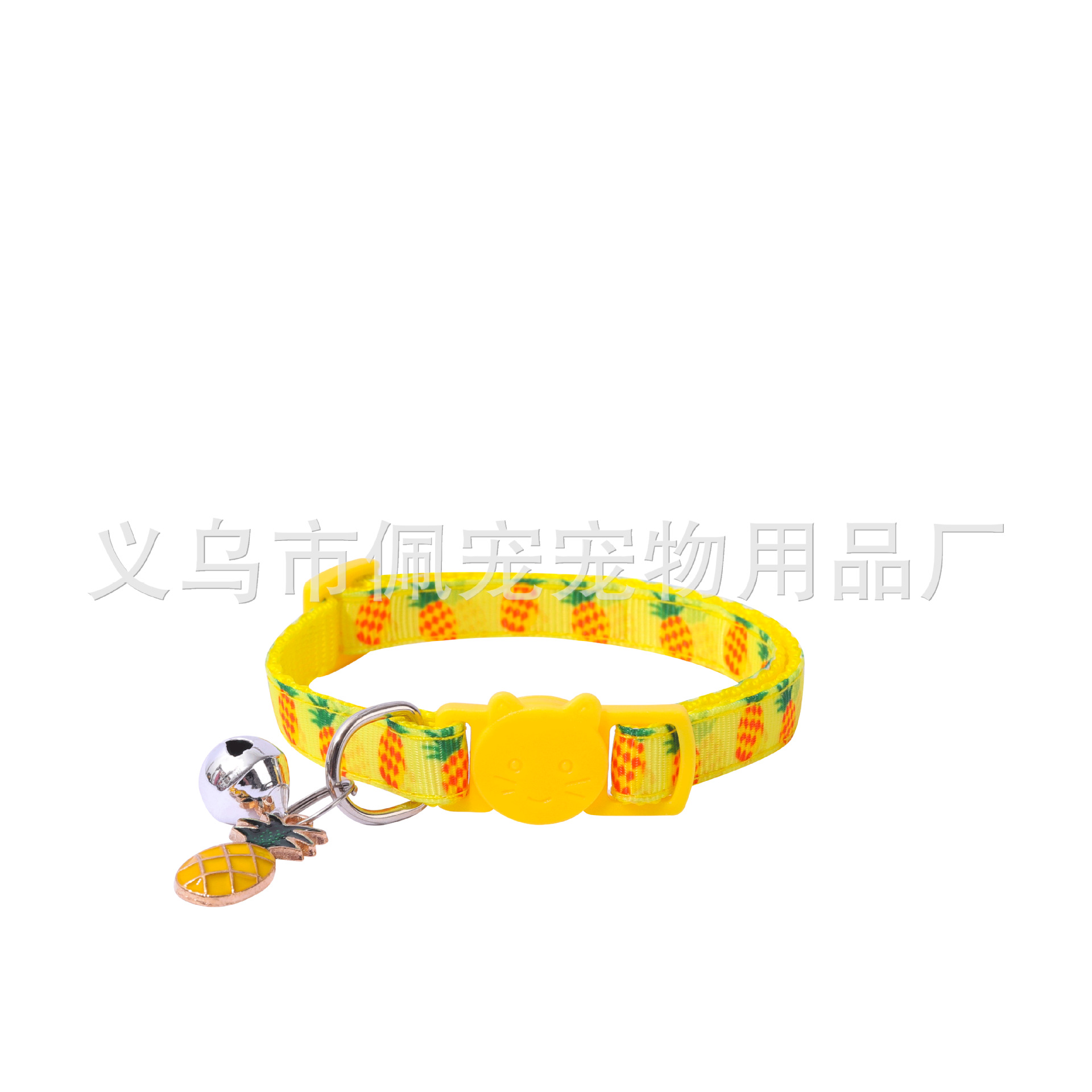 Pei Pet nuevo collar de gato de frutas de correas para mascotas con accesorios de frutas campana collar para mascotas punto de fábrica