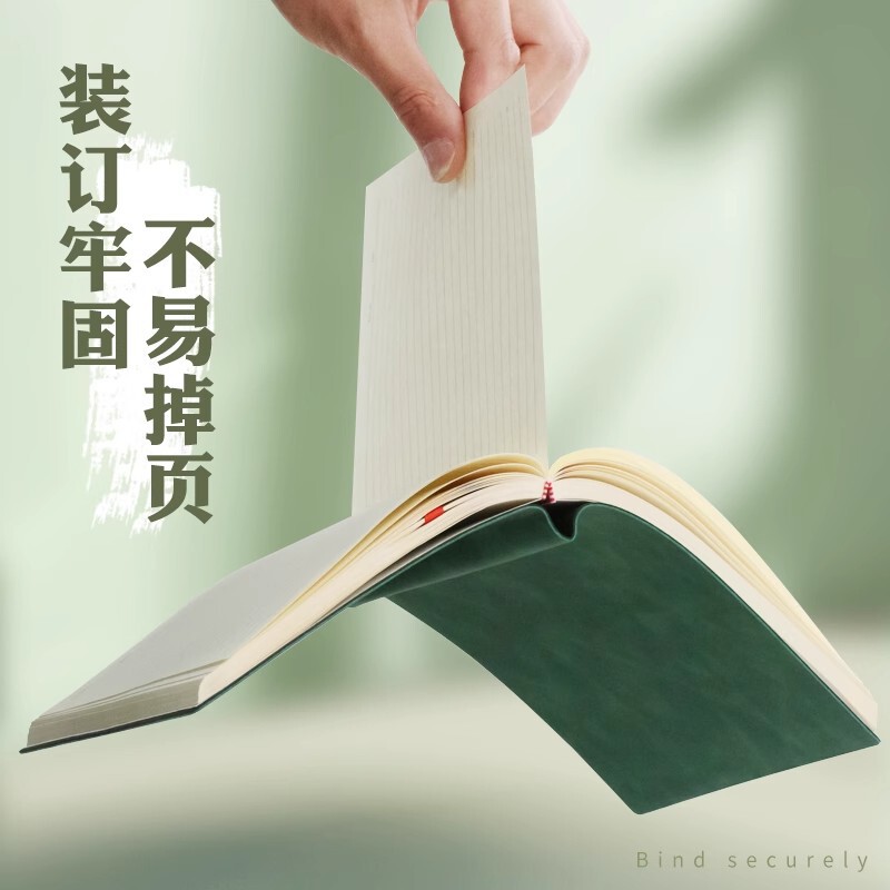 本子梦瑾笔记本前程似锦烫金压纹皮面新款商务记事本高颜值简约风|undefined