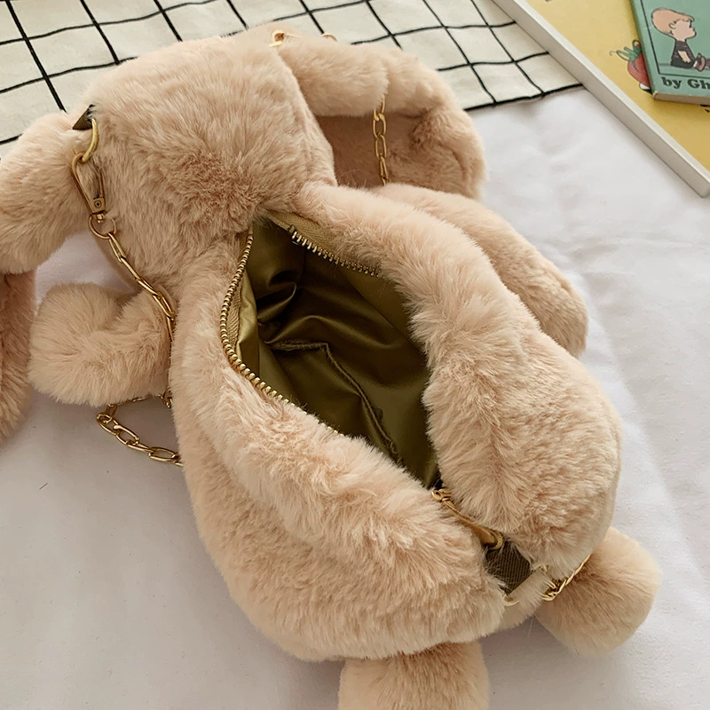 Plush rabbit, doll, shoulder bag, cute backpack, one-shoulder bag