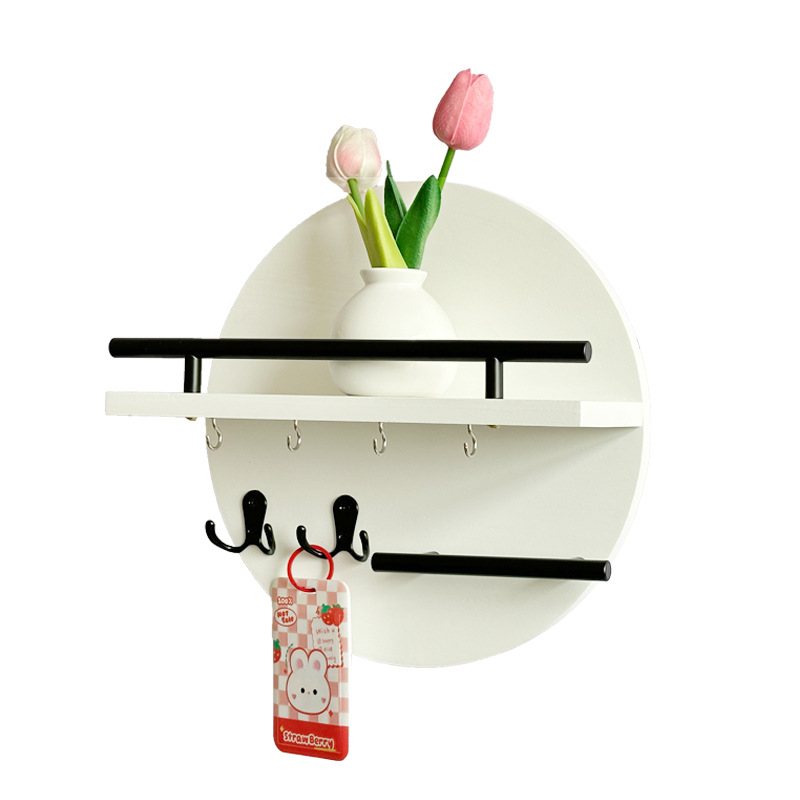 Amazon sala de estar colgante de madera pared colgante de pared estante de almacenamiento colgante de llaves de puerta de entrada marco de madera