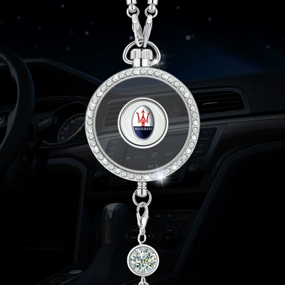 Car Hangings, Aromatherapy Car Accessories, Long-Lasting | Car hanging - maserati-zhou-diamond-drip-pendant-with-a-bottle-of-sea-perfume