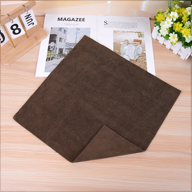 Tejido de urdimbre toallas cuadradas de microfibra ultrasonida sin bordes diseño de automóviles belleza limpieza doméstica no pierde cabello comercio exterior exclusivo