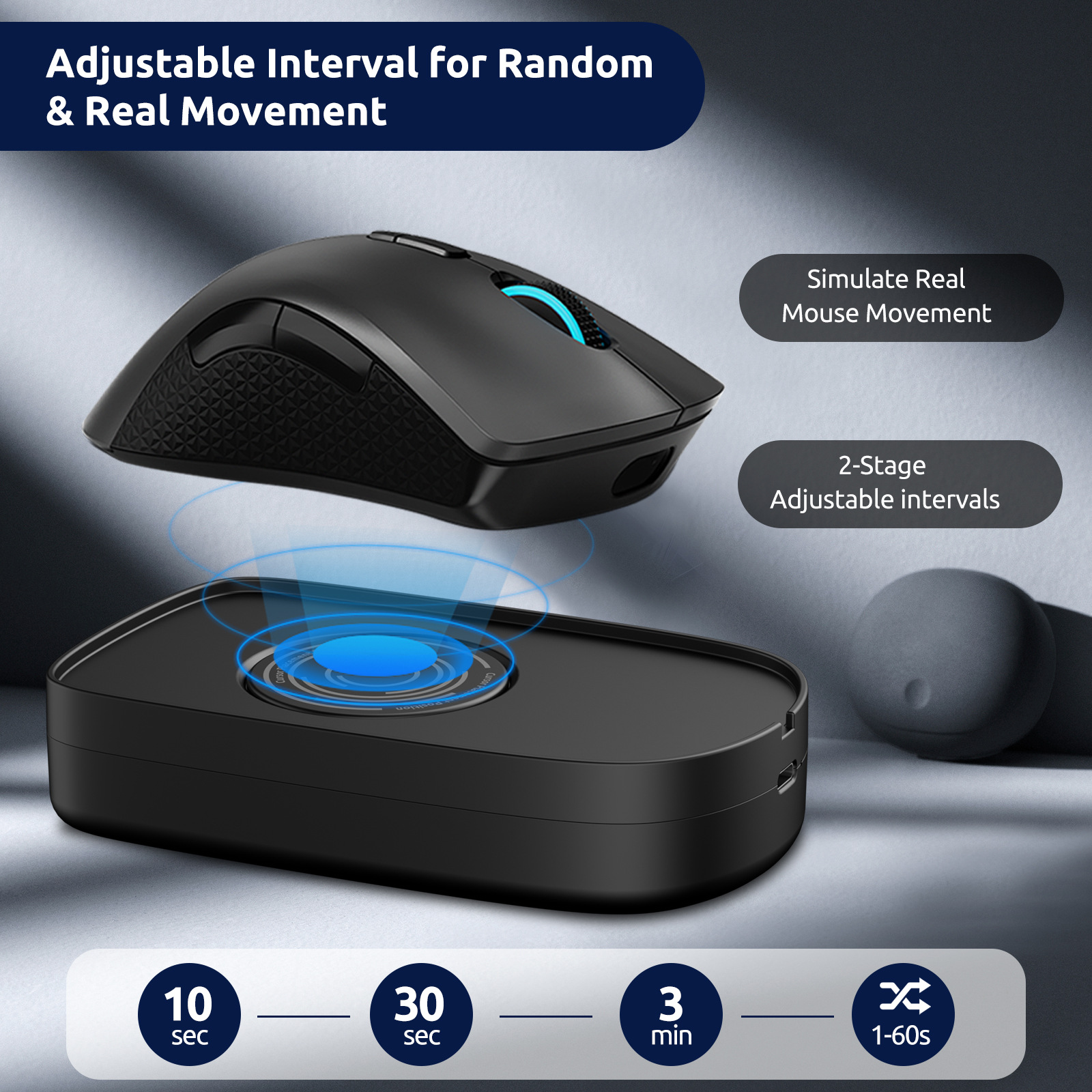 Cross-Border Virtual Mouse Prevents Computer Lock Screen, Screen Sleep, Mouse Controller, E-Sports Artifact Mouse Mover