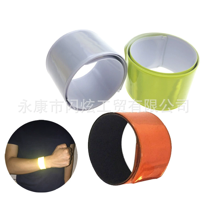 BSCI производитель CE стандартный ремешок на запястье светоотражающий ремешок на запястье мультфильм ПВХ по-кольцо светоотражающий браслет светоотражающее стопорное кольцо
