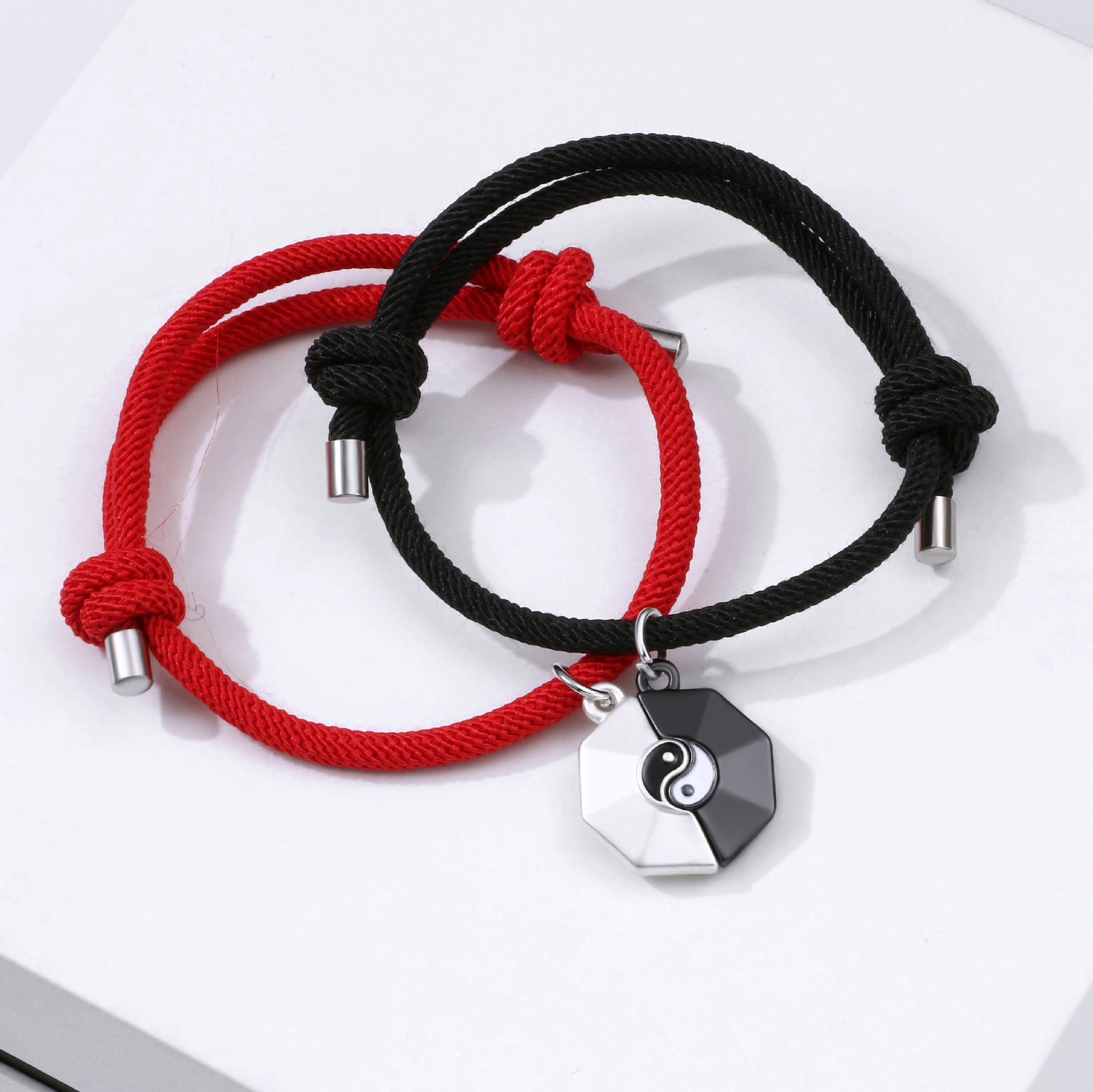 Casual Simple Style Geometric Alloy Plating Valentine's Day Couple Bracelets display picture 1