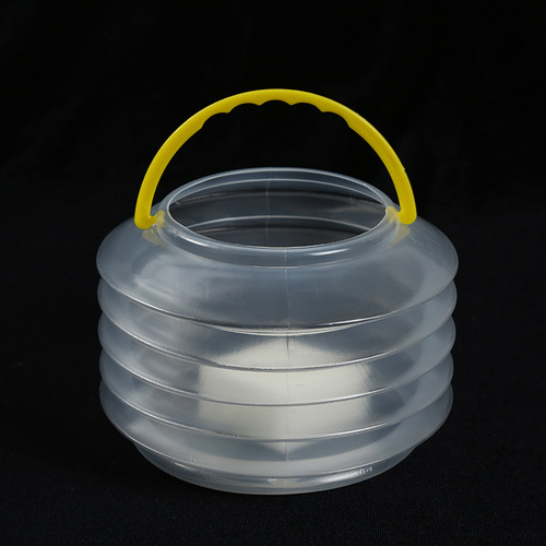 Large PP foldable pen washing barrel multi-functional retractable pen washing barrel with sponge special bucket for sketching and pen washing