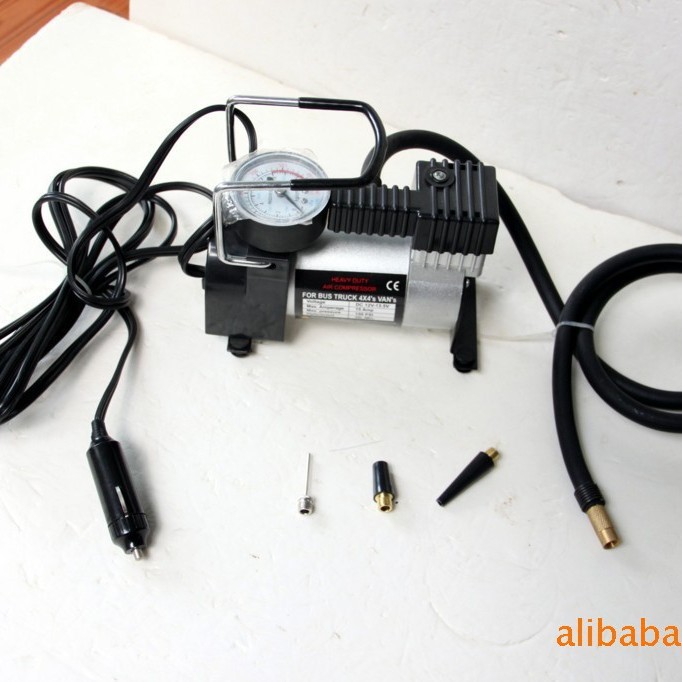 厂家优惠批发12V车用金属电动充气泵、车载充气泵、电动打气泵