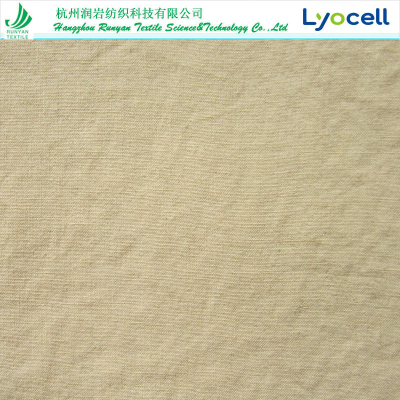 170gsm天丝莱赛尔麻混纺面料21*21天丝亚麻面料 莱赛尔麻平纹面料