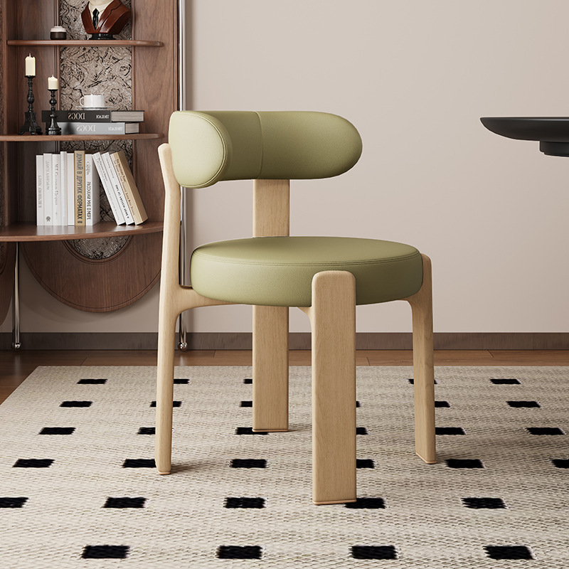 Sillas de comedor de madera sólida retrógrada francesa sillas de comedor de estilo medieval sillas de diseño de alta calidad sillas de respaldo nórdicas