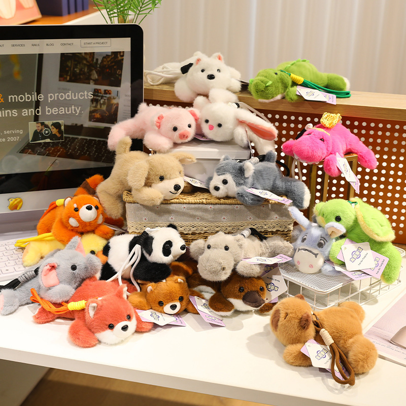 Cute Plush Animal Doll Pendant Toy Panda Birthday Gift Desktop Decoration Wholesale