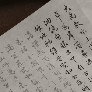 梁诗正行书骆宾王帝京篇书法毛笔描红宣纸练字帖初学入门软笔临摹