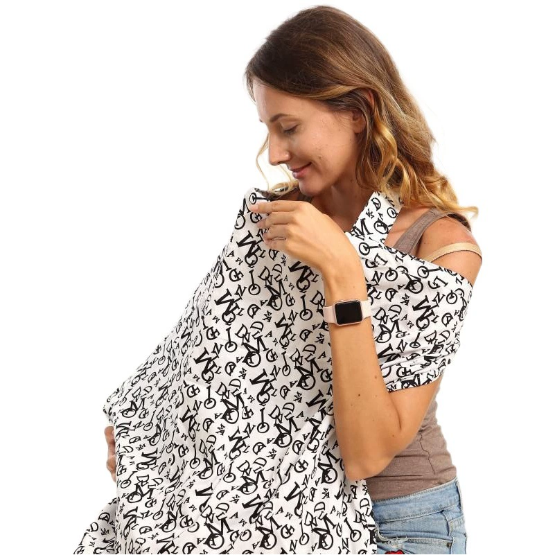 Внешняя торговля OEM изготовленный на заказ хлопок выходит на грудное вскармливание одежда крышка полотенце анти-свет крышка Ткань Грудное вскармливание одежда шаль Кормление полотенце