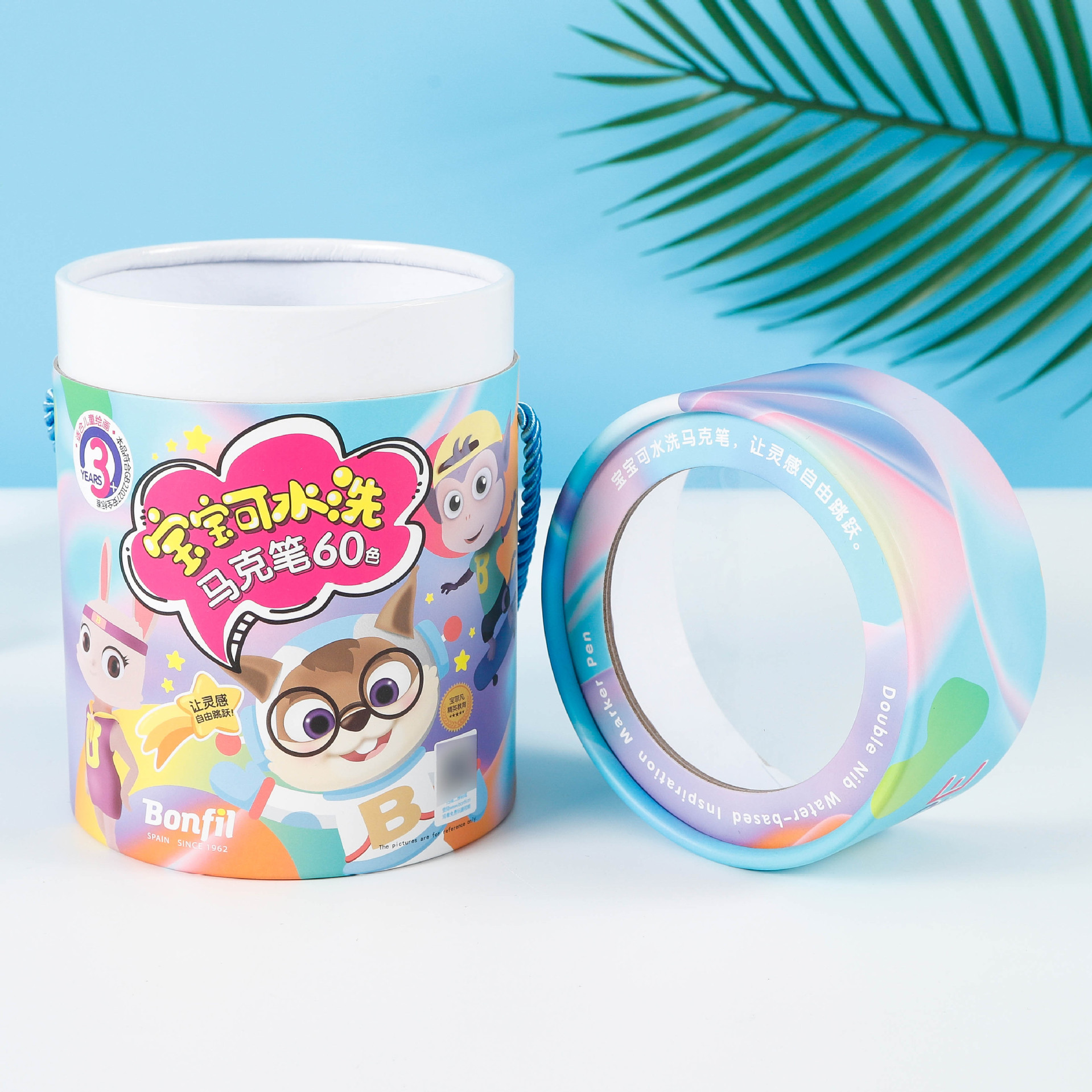 通用纸罐制定顶部透明开孔穿绳纸罐包装盒牛皮彩印防潮礼品罐子