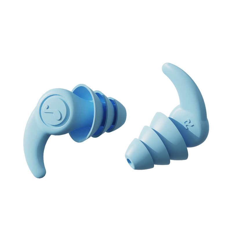 Cross-border noise reduction silicone soundproof earplugs waterproof swimming earplugs student dormitory anti-noisy sleep anti-snoring