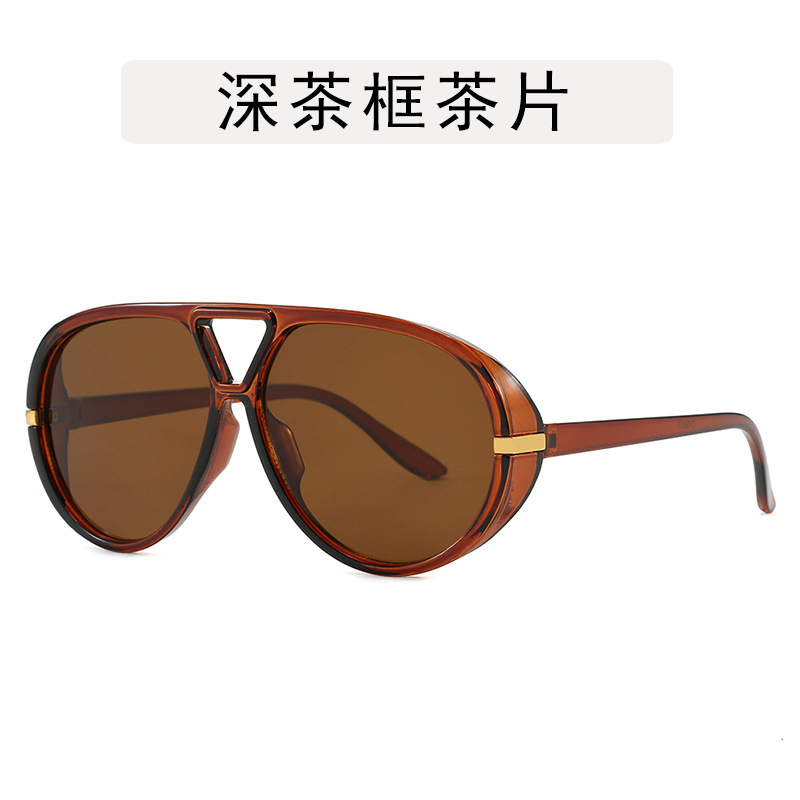 大框蛤蟆太阳镜 新款欧美ins太阳眼镜个性时尚墨镜高级感走秀眼镜|undefined