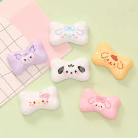 可爱卡通小狗猫咪骨头 diy奶油胶手机壳发夹鞋扣材料树脂饰品配件