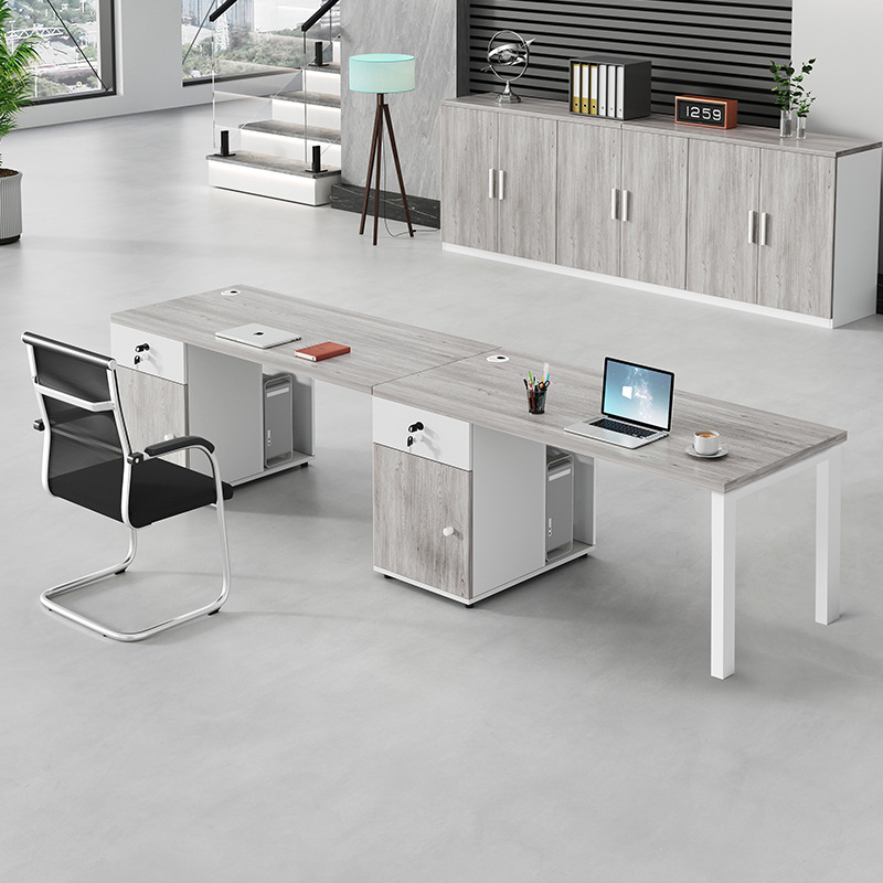 Mesa de personal de oficina portafolio de 6 personas simple mesa de oficina moderna pantalla mesa de personal asiento de tarjeta