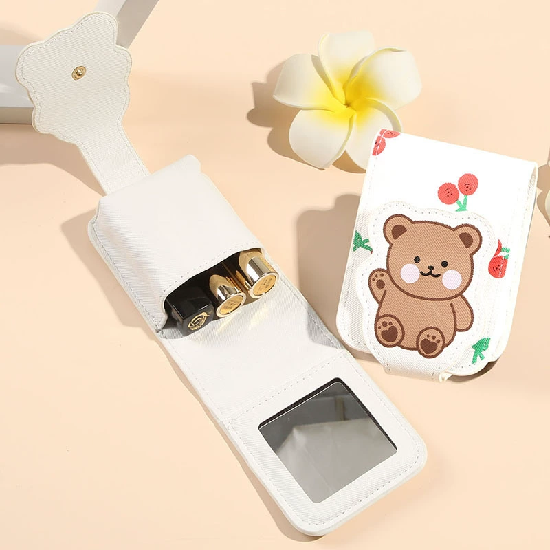 Медвежонок красный конверт с зеркалом мини-сумка